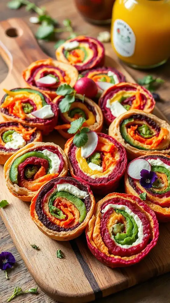 beetroot and goat cheese wrap