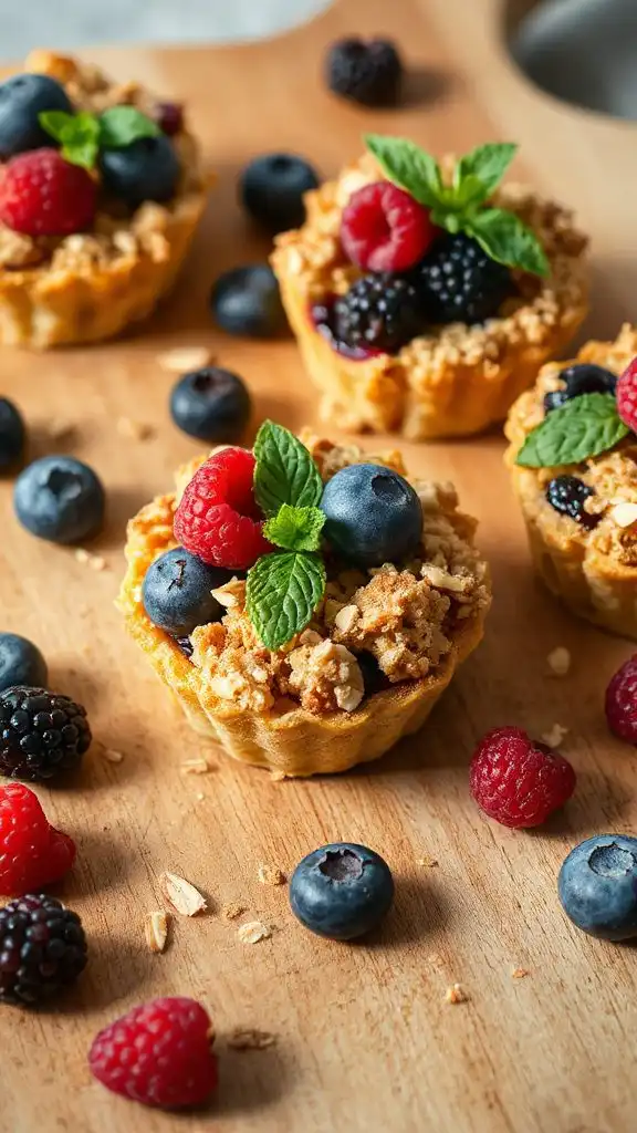 berry almond crumble dessert