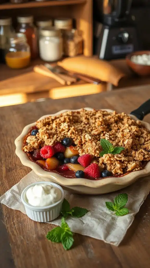 berry apple crisp delight