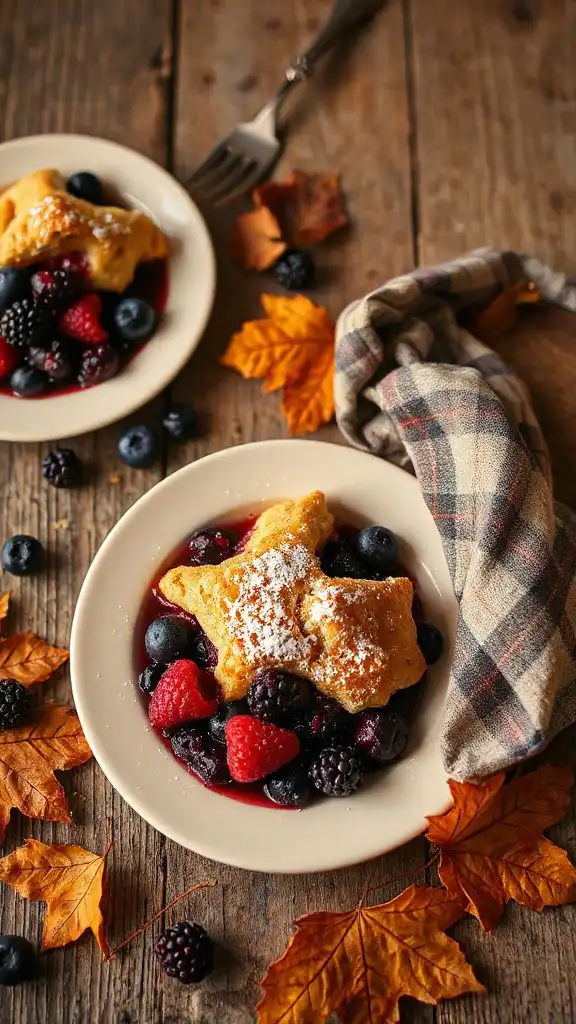 berry cobbler with topping