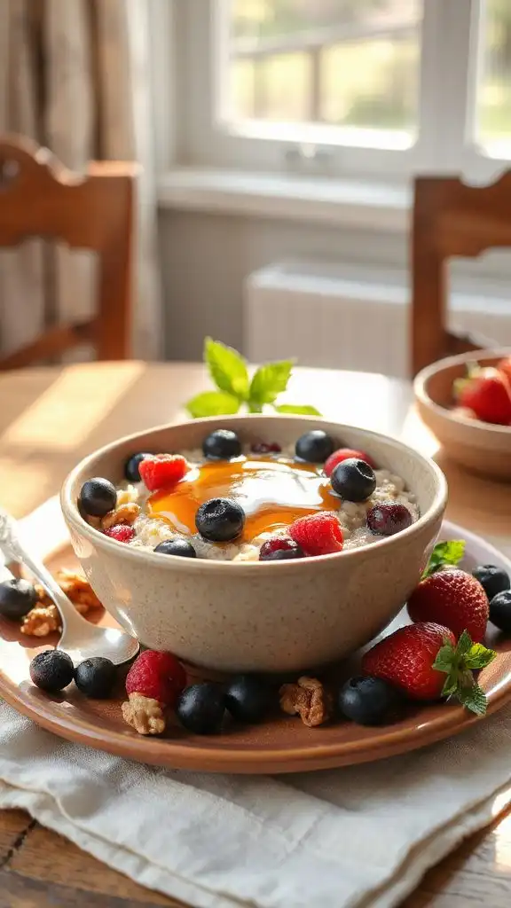 berry oatmeal bowl recipe