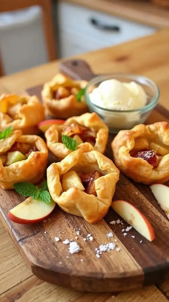 bite sized apple pie treats