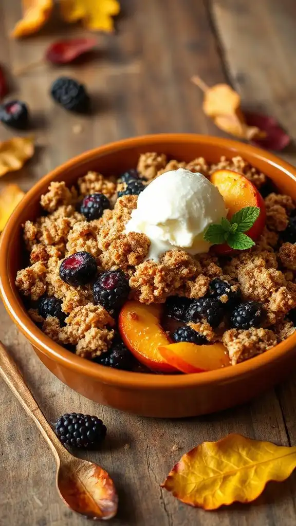 blackberry peach dessert delight