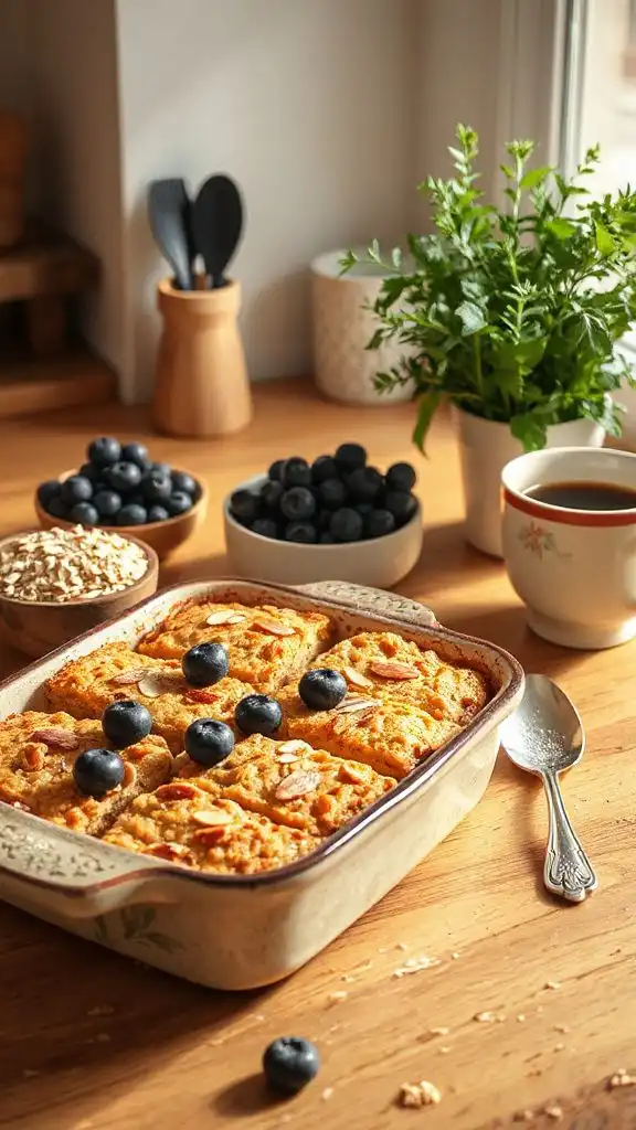 blueberry almond oatmeal squares