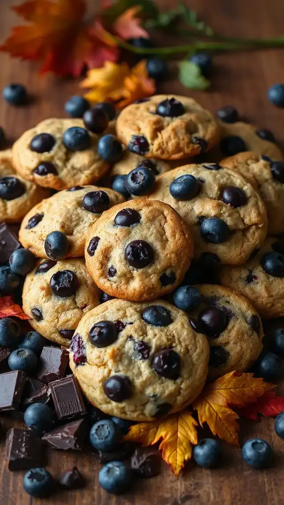 blueberry chocolate chip cookies