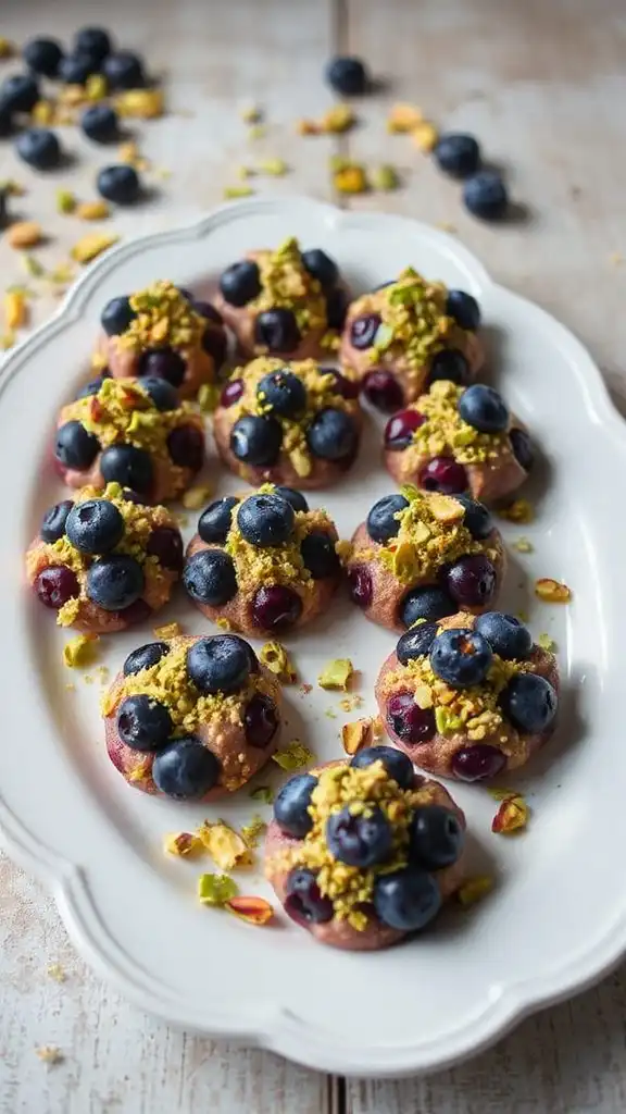 blueberry pistachio chocolate clusters blueberry pistachio chocolate clusters