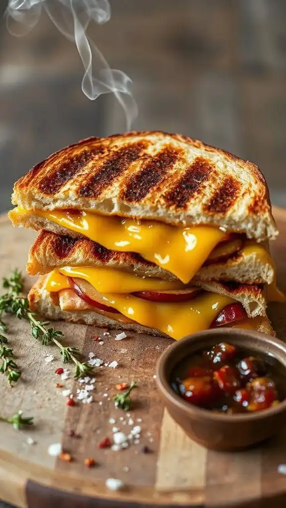 bold apple cheddar sandwich delight