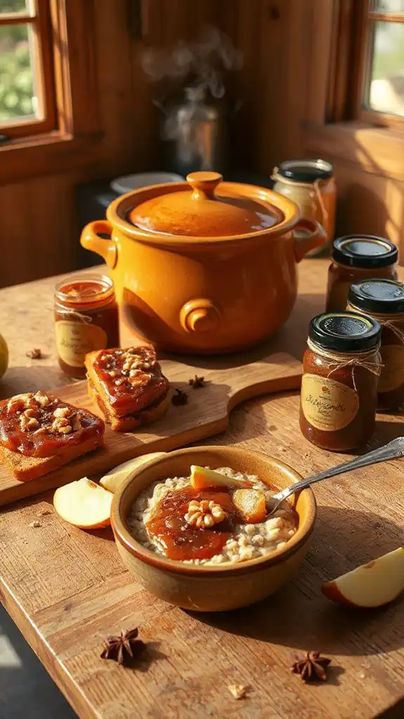 bourbon infused apple butter preparation