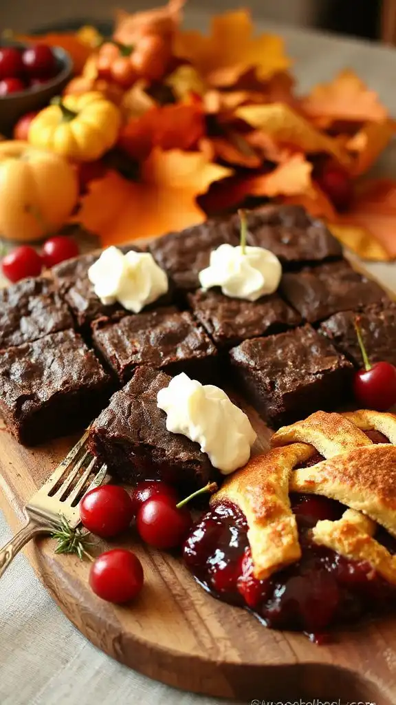 bourbon infused cherry chocolate brownies