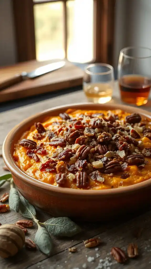 bourbon infused sweet potato casserole