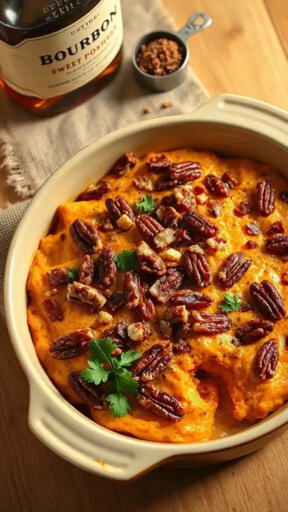 bourbon infused sweet potato casserole