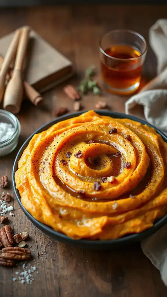 bourbon spiced sweet potato mash