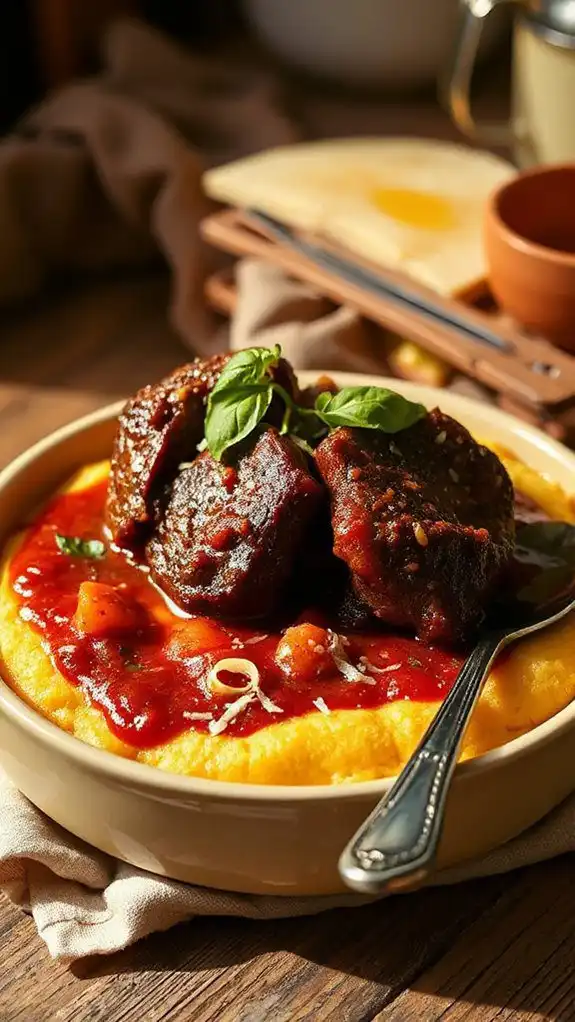 braised short ribs polenta recipe