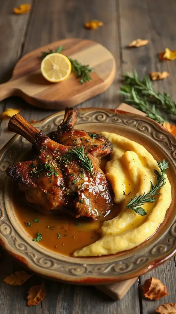 braised veal with polenta
