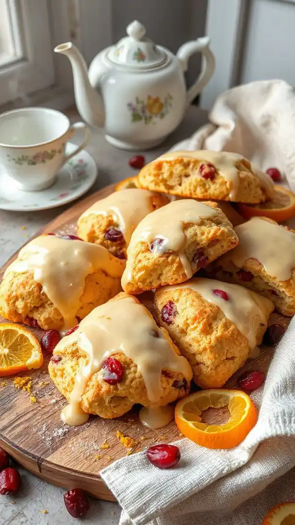 bright flavorful holiday scones