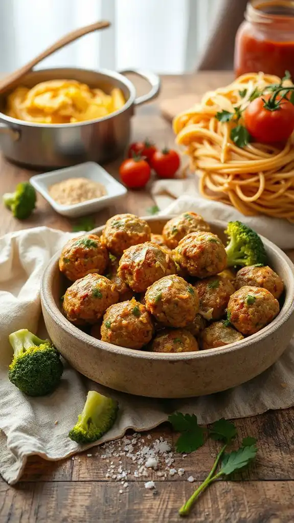 broccoli cheddar vegetarian meatballs broccoli cheddar vegetarian meatballs
