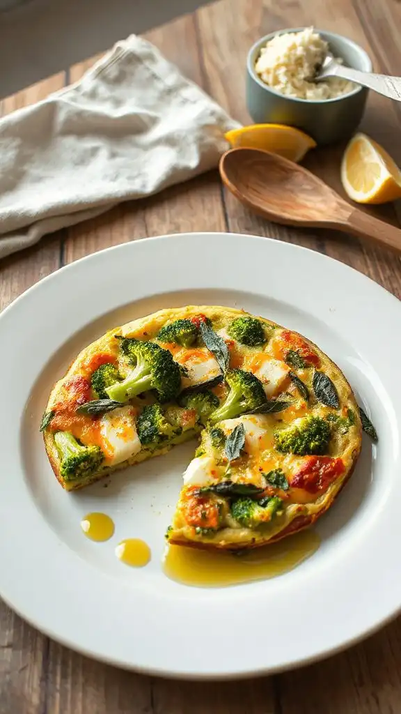broccoli cheese frittata recipe