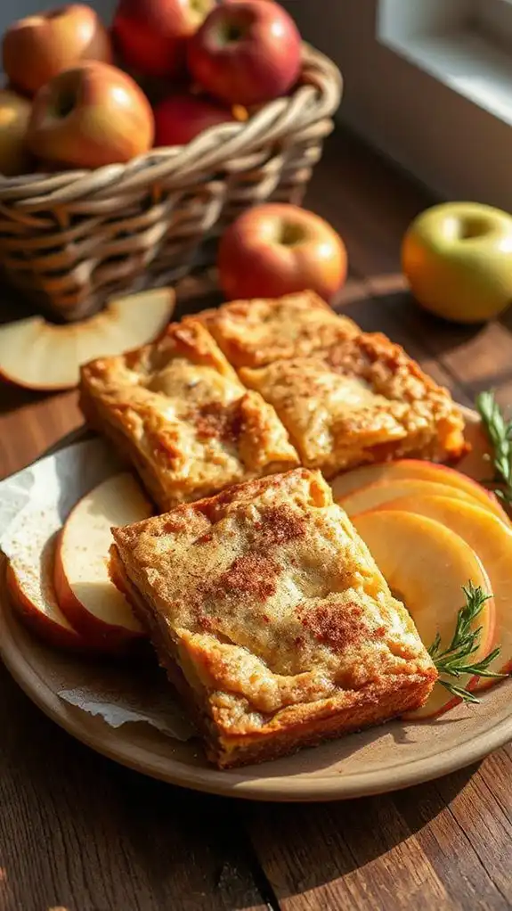 brown butter apple blondies