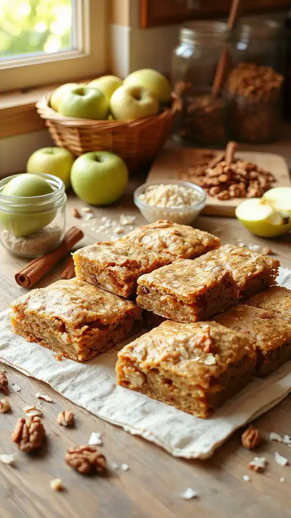 brown butter apple blondies variations