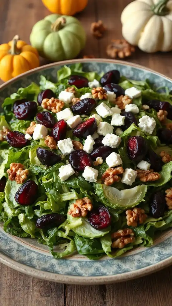 brussels sprout cherry feta salad