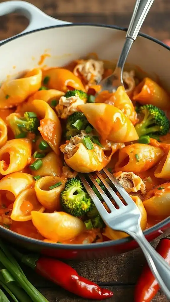 buffalo chicken pasta casserole
