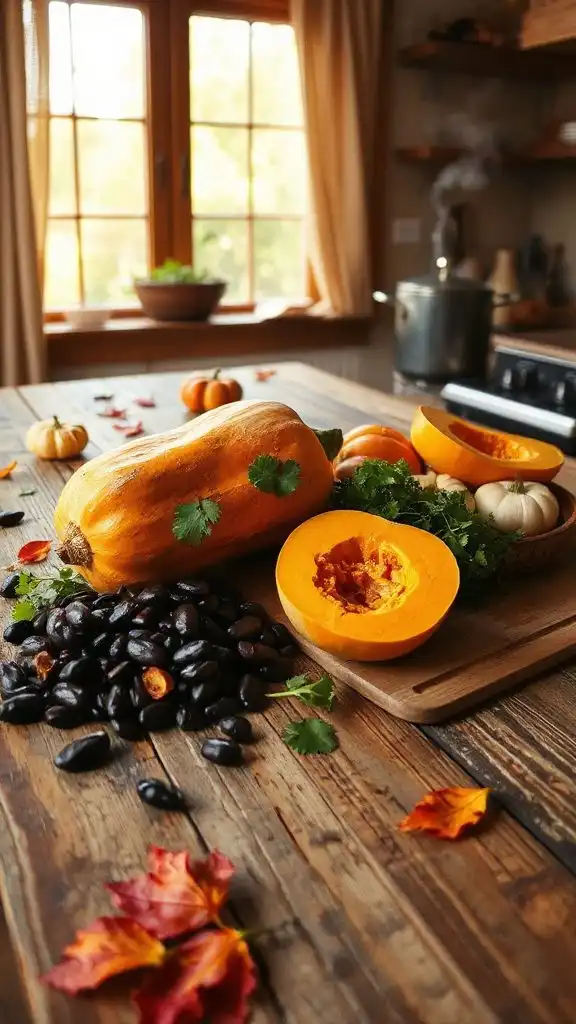 butternut squash black bean chili