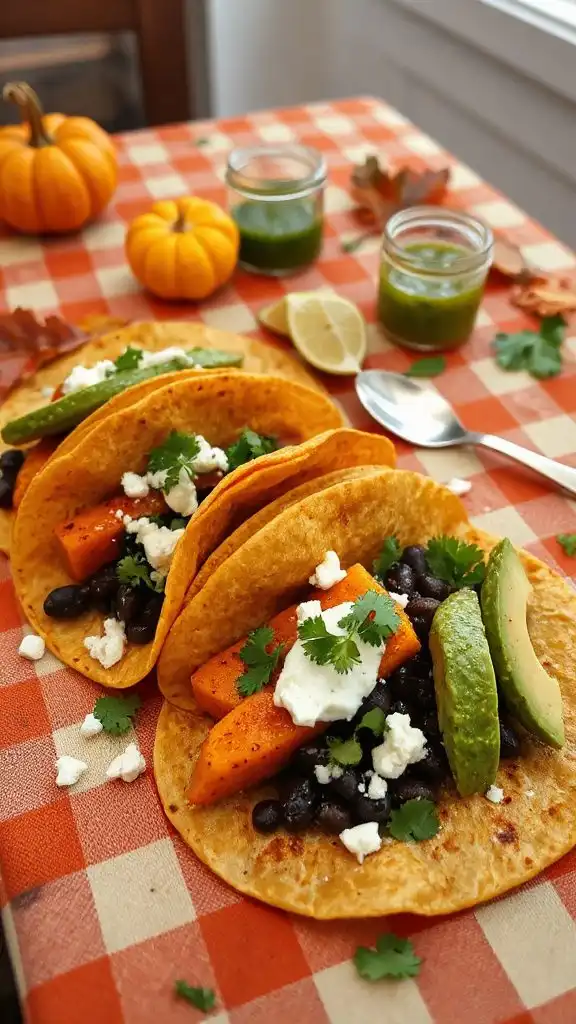 butternut squash black bean tacos