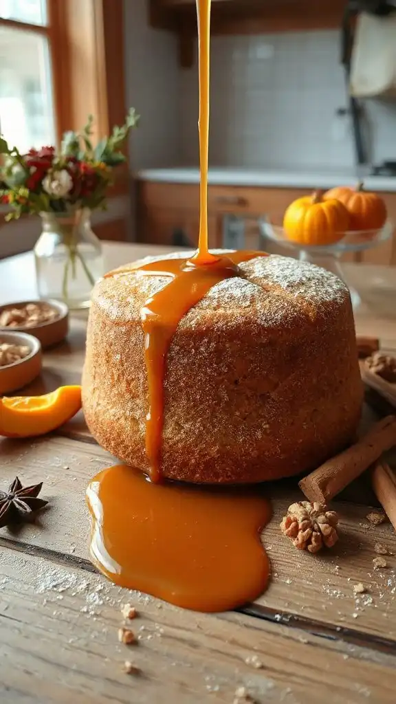 butternut squash caramel cake