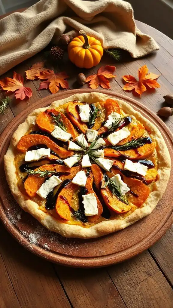 butternut squash goat cheese pizza butternut squash goat cheese pizza