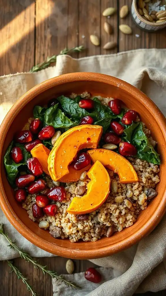 butternut squash kale bowl