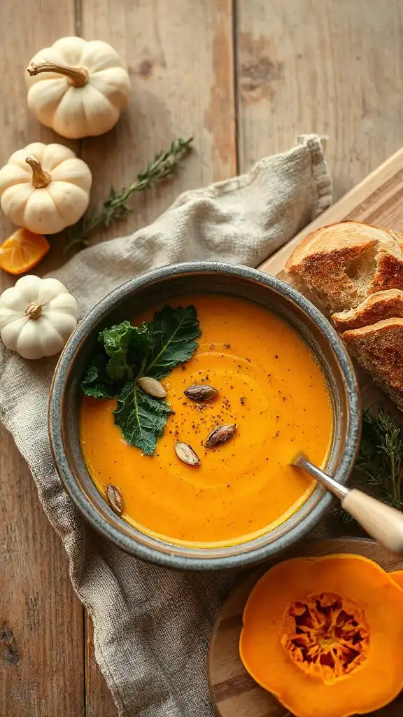 butternut squash kale soup