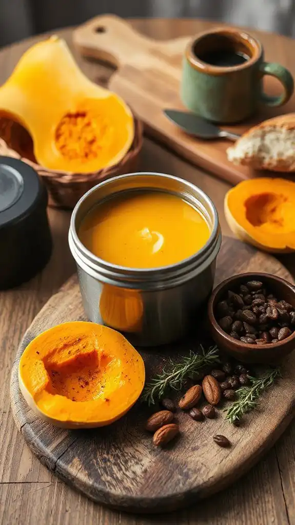 butternut squash lentil soup
