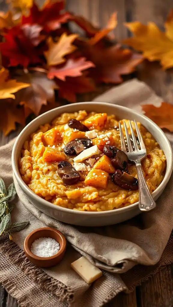 butternut squash mushroom risotto