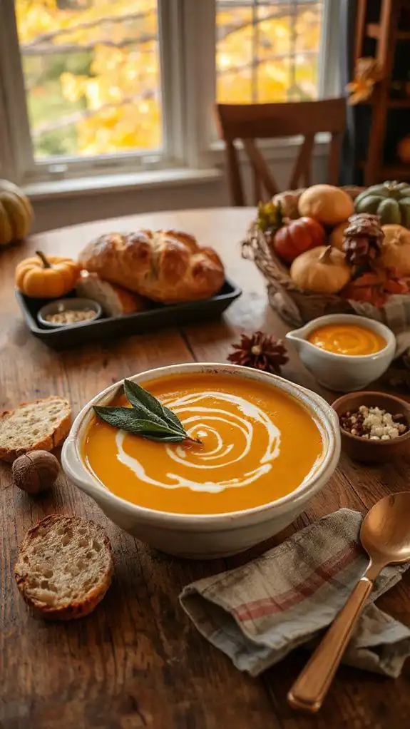 butternut squash sage bisque