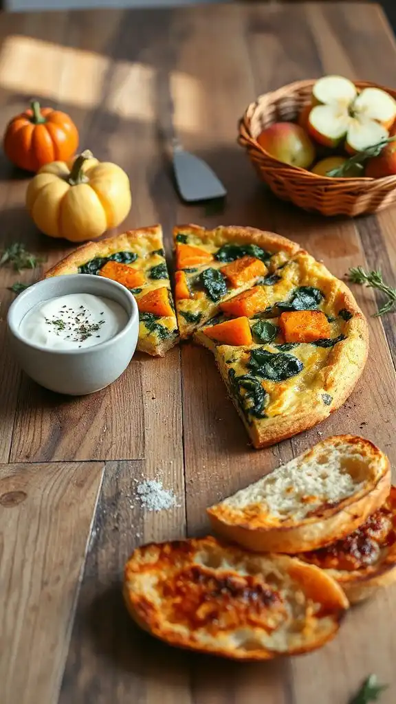 butternut squash spinach frittata