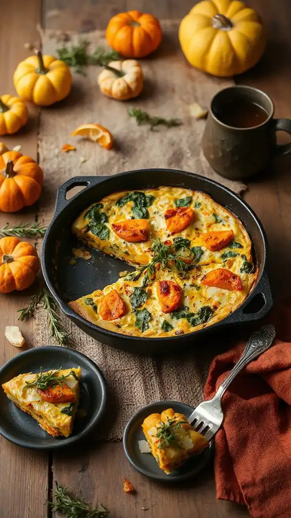 butternut squash spinach frittata