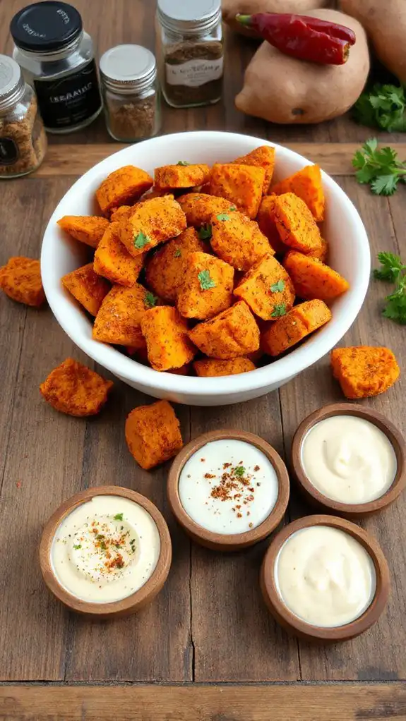 cajun sweet potato bites