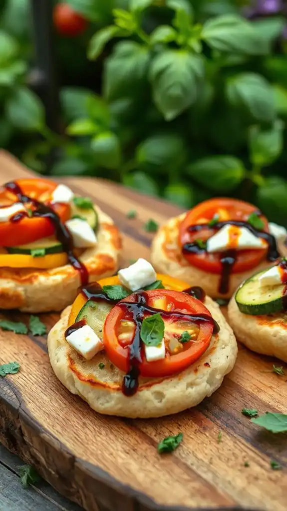 caprese mini pizza delight