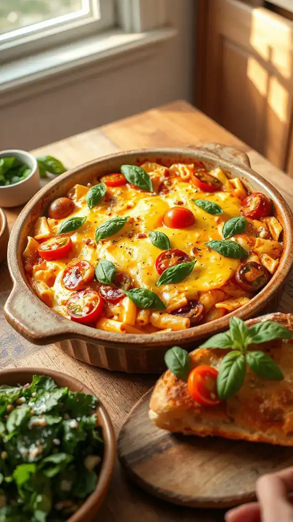caprese pasta bake recipe
