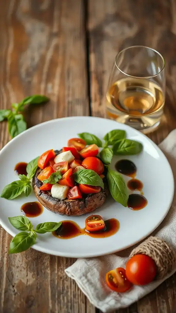 caprese stuffed mushrooms pairing
