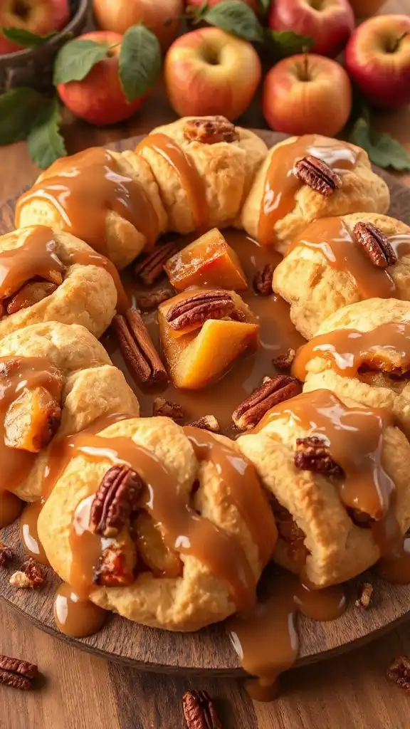 caramel apple biscuit treats