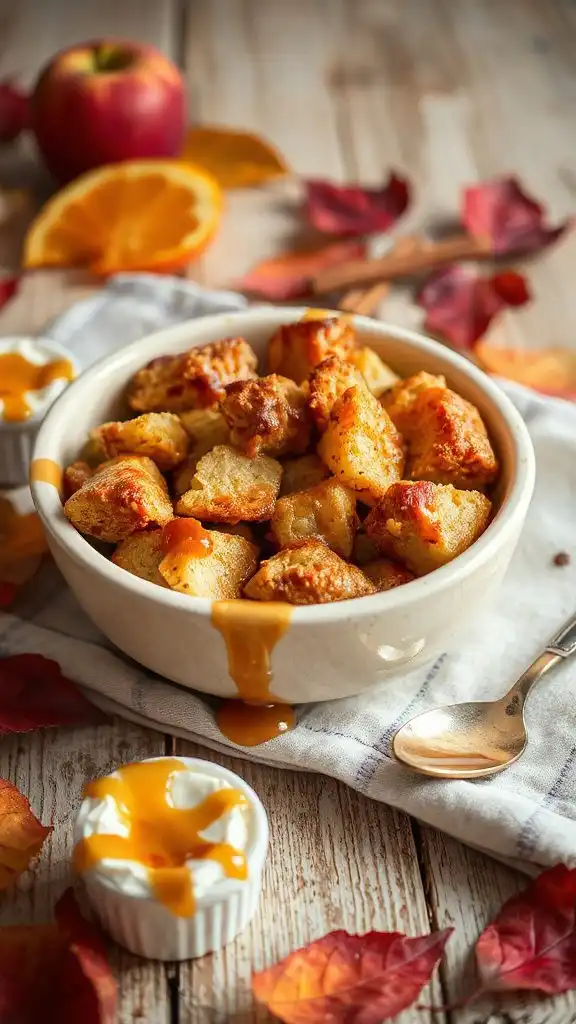 caramel apple bread pudding