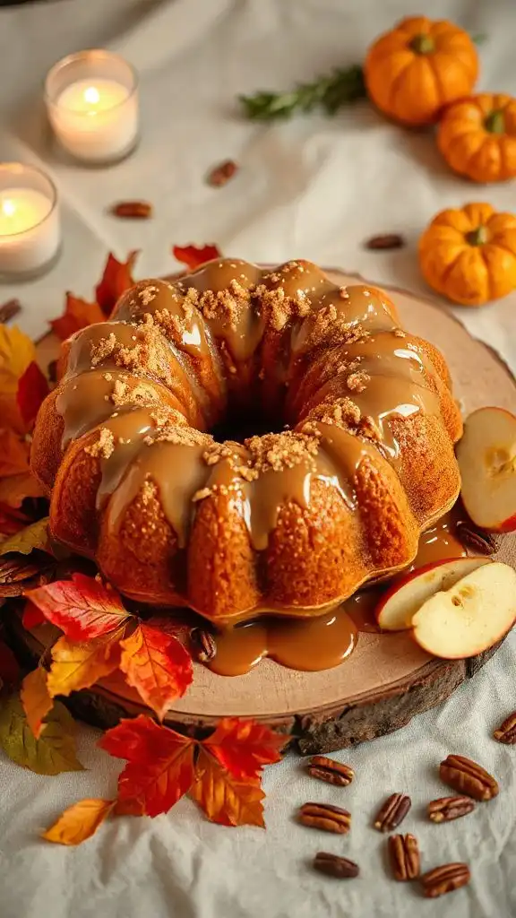 caramel apple bundt cake