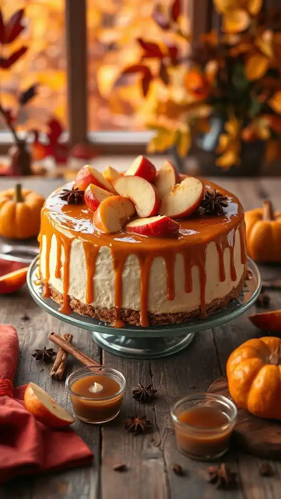caramel apple cheesecake delight