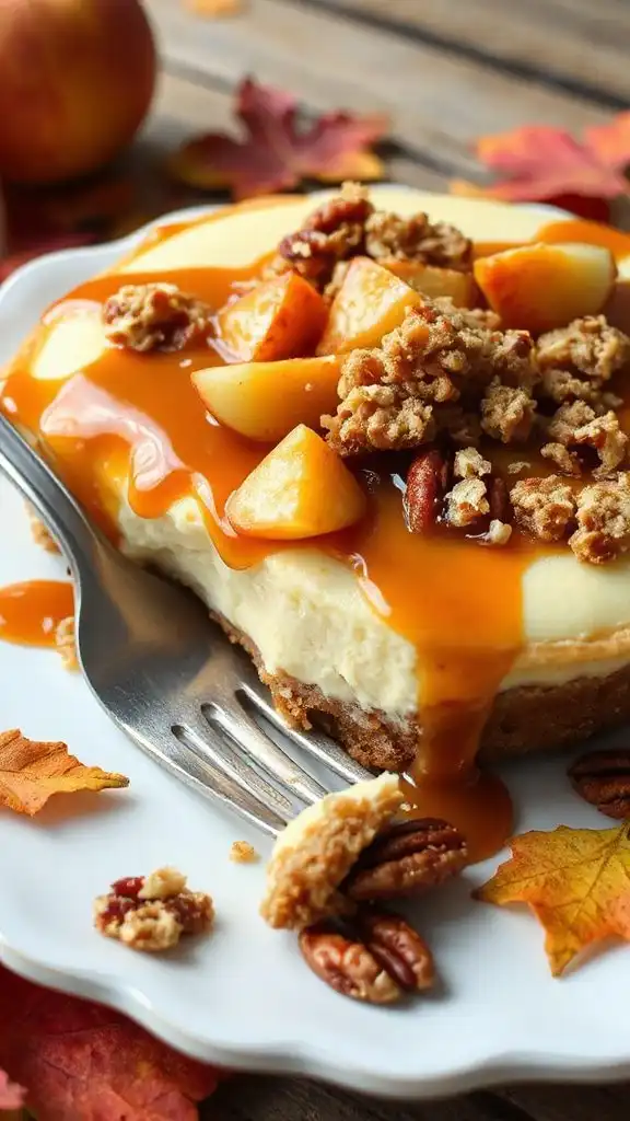 caramel apple cheesecake delight