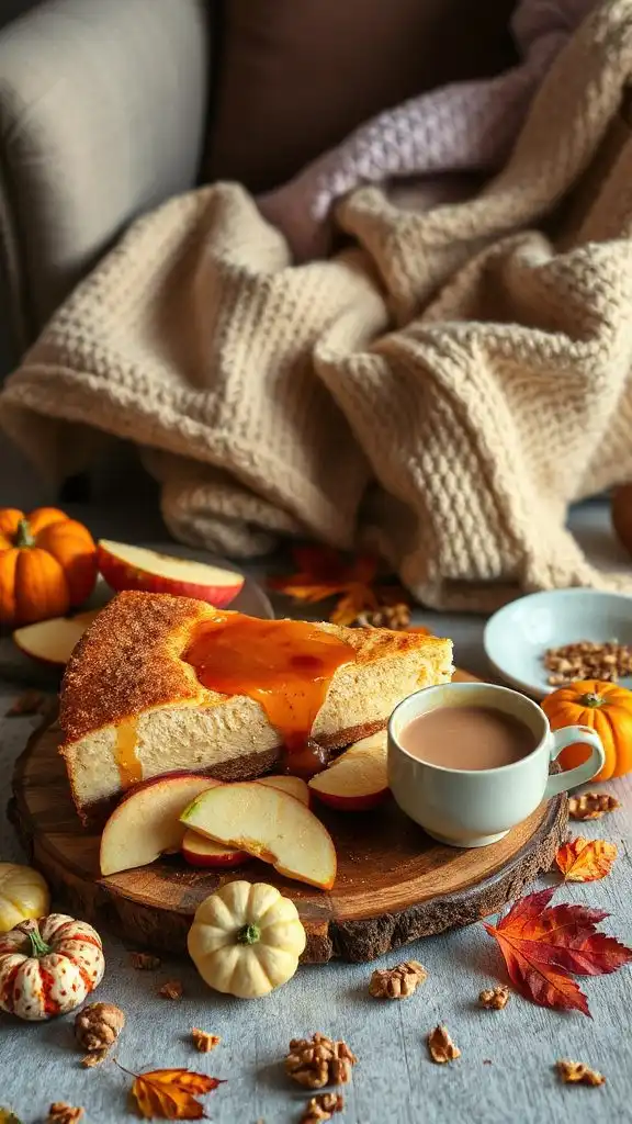 caramel apple cheesecake delight