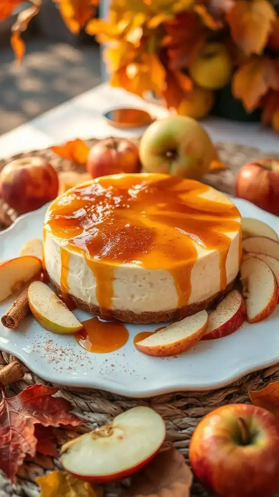 caramel apple cheesecake delight
