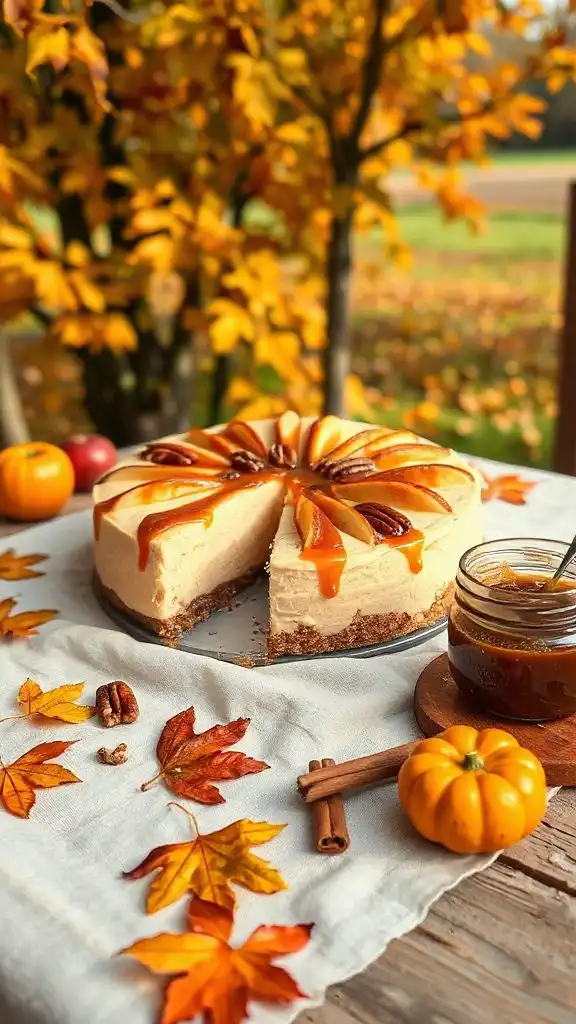 caramel apple cheesecake delight