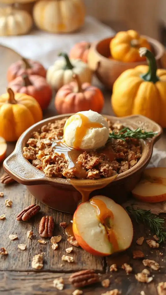 caramel apple crisp delight