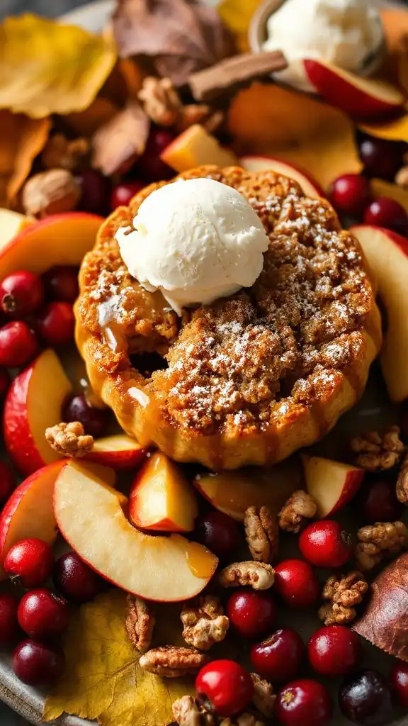 caramel apple crisp delight